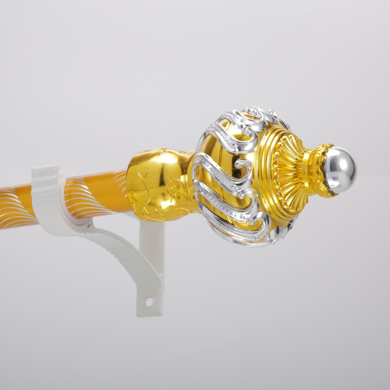 Aluminium Curtain Pipe Metal Curtain Rod Gold 6 Meter 28mm Diameter Pole